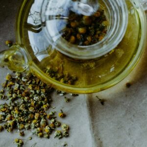 black and yellow bee on clear glass round bowl
